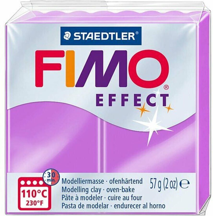 Fimo Effect Boetseerklei Ovenhardend Neon Paars 2x57 gram
