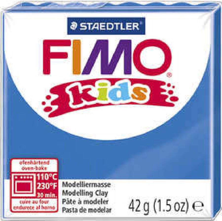 FIMO Kids boetseerklei blauw 42 gr 1 doos