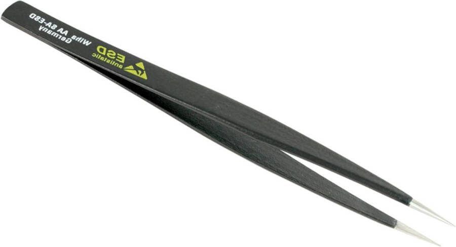 Fine Point ESD Precision Tech Pincet RVS Statische Dissipatieve Grip Hypo Allergeen 130mm Totale Lengte