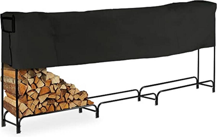 Firewood Rack haardhoutrek \ haardbestek brandhoutrek \ fireplace cutlery firewood rack 122 x 370 x 38.5 cm