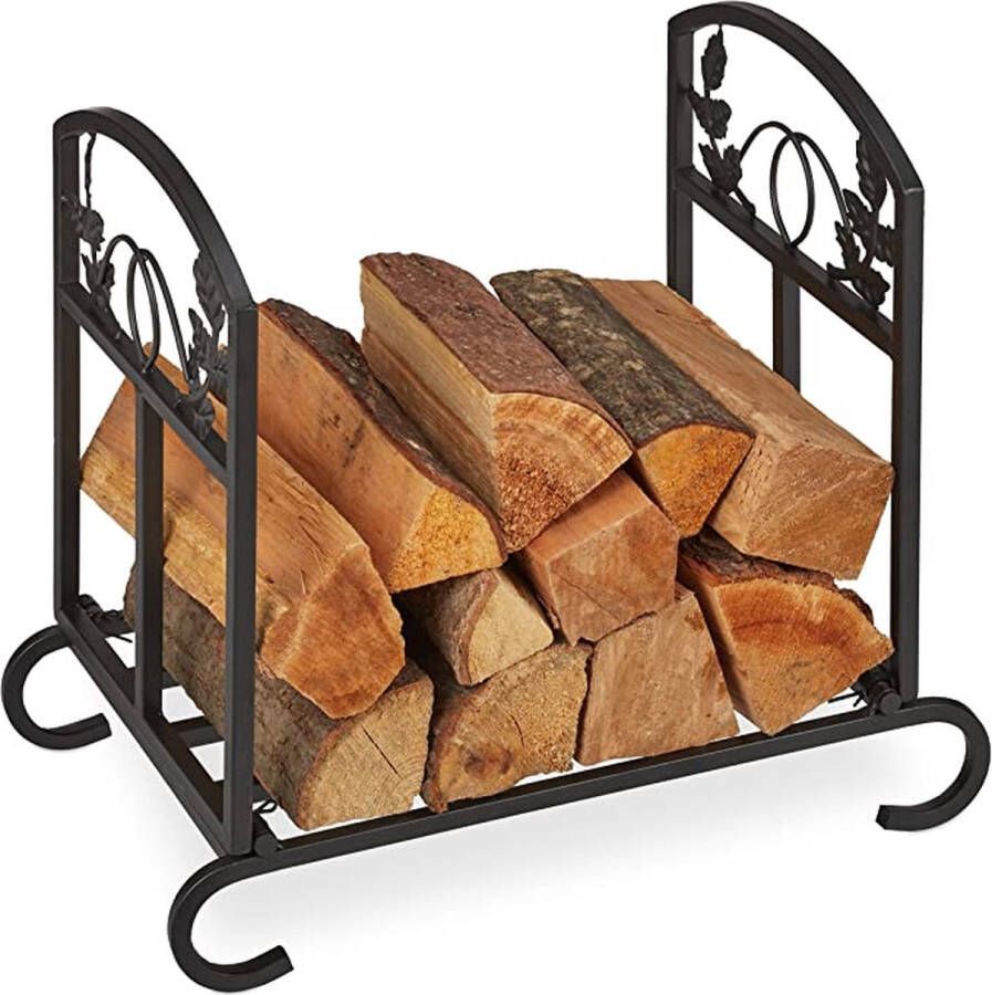 Firewood Rack haardhoutrek \ haardbestek brandhoutrek \ fireplace cutlery firewood rack 44.5 x 51 x 32 cm