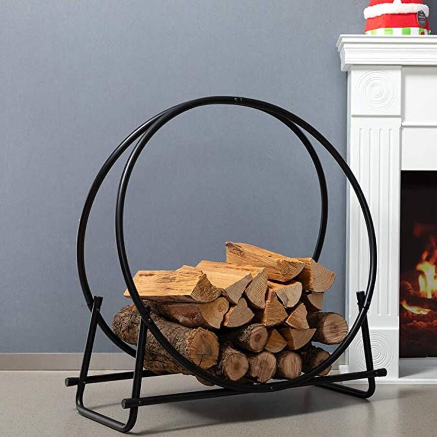 Firewood Rack haardhoutrek \ haardbestek brandhoutrek \ fireplace cutlery firewood rack 76x33x82cm