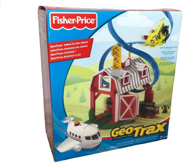 Fisher-Price GEO TRAX Blast-Through Barn met GeoAir uitbreidingsbaan