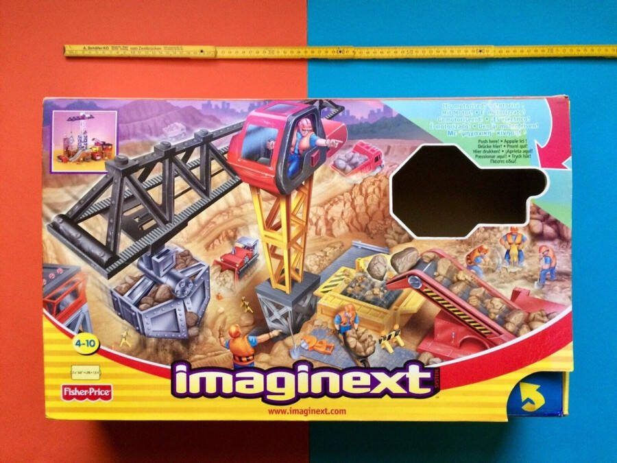 Fisher-Price IMAGINEXT POWER BOUWPLAATS B1837 Torenkraan Truck & Dozer