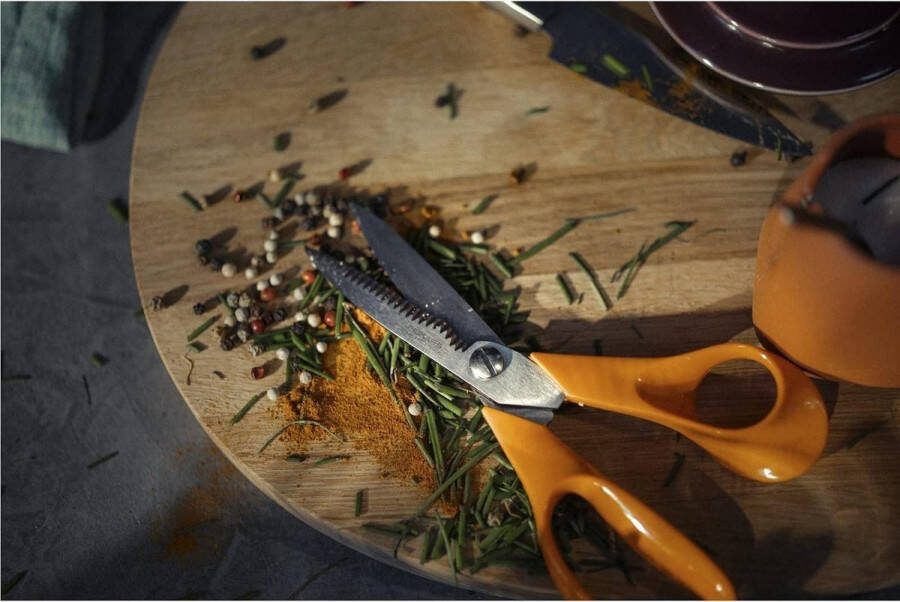 Fiskars 1000819 Poultry Scissors Total Length: 25 cm Quality Steel Plastic Functional Shape 1003033 & Kitchen Shears Total Length: 18 cm Quality Steel Plastic Classic