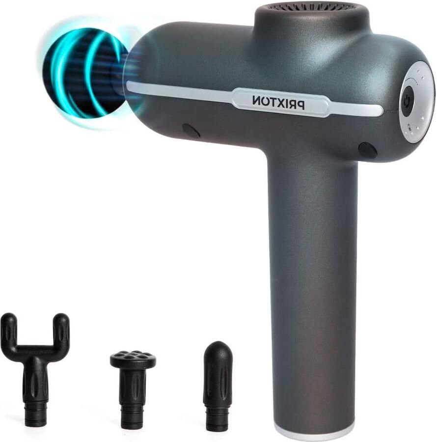 Fit Synergy spiermassagepistool krachtig 50 W massagepistool met 5 snelheden draadloos en licht design
