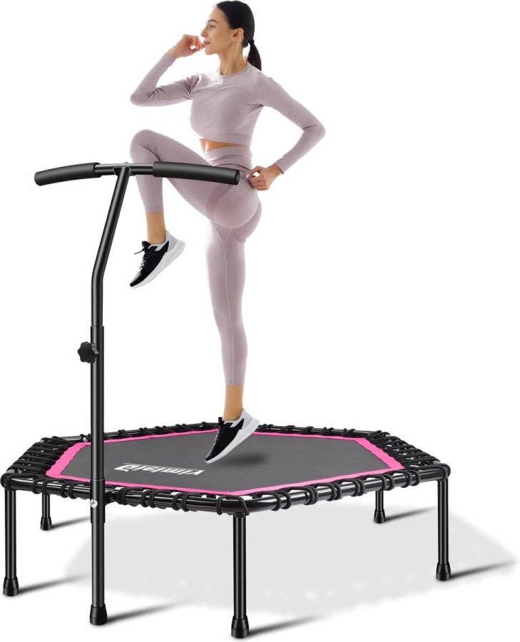 Fitness trampoline Ø ca. 101 cm outdoor indoor mini trampoline springtraining aerobics rebounder gewicht tot 150 kg beste trampoline. mini trampoline