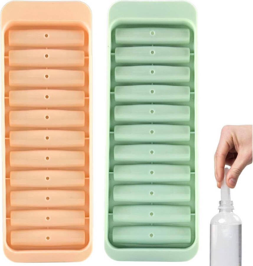Fles ijsblokjes 3 stuks ijsblokjesbakjes voor flessen dunne ijsblokjesvorm 11 holtes lange ijsblokjesvorm herbruikbare ijsblokjesbakjes voor sport en waterflessen cocktail