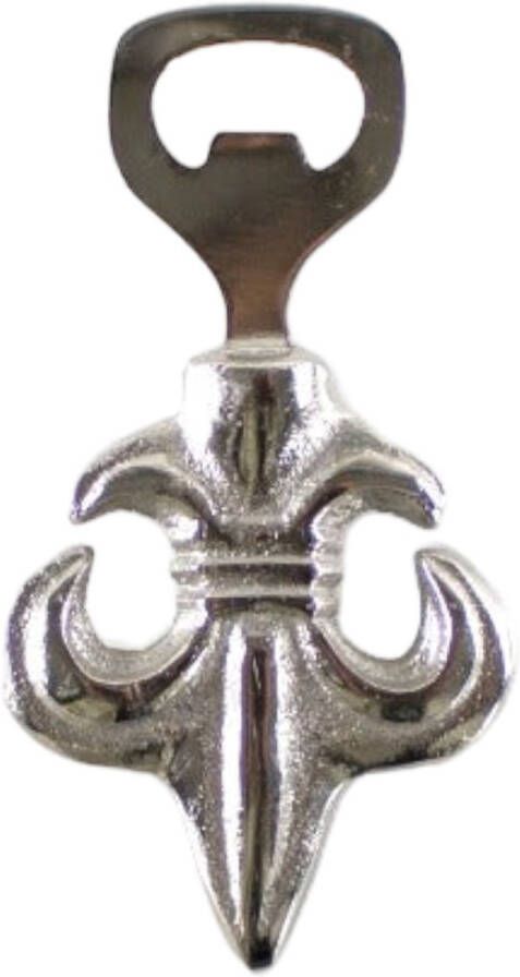 Mars & More Flessenopener &apos;Fleur de Lis&apos; Zilver metaal