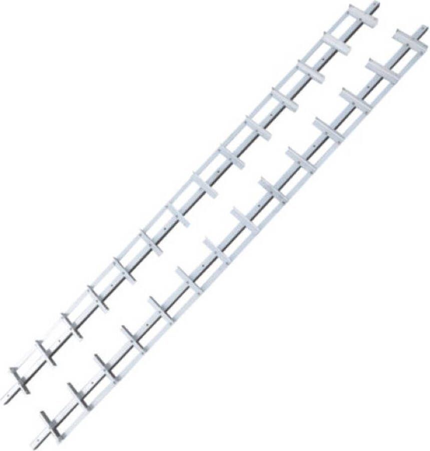 Flex fence draaibare lamellen 95 cm RVS 2 stuks