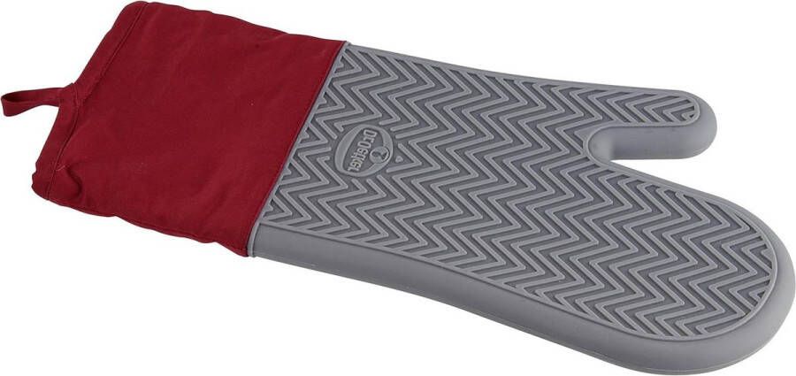Flexibele Ovenhandschoen Siliconen Katoenen Binnenwerk Anti-slip Grip Hittebestendig tot 230 °C 1 stuk