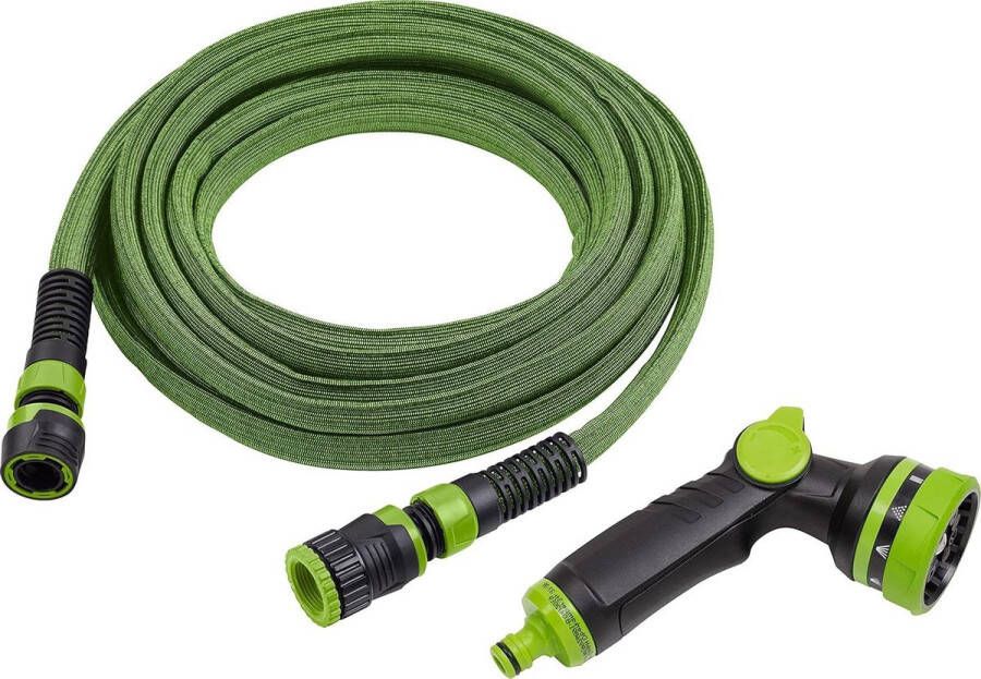 Flexibele tuinslang 10-20 meter met multifunctionele sproeier Duurzaam en verdraaiingsvrij Tuinirrigatie 9927620