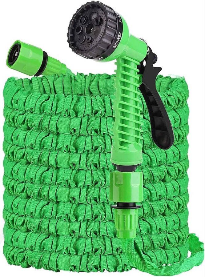 Flexibele tuinslang waterslang flexibele irrigatie 15 m flexibele tuinslang met 7 functies douche voor autowassen huisdierdouche