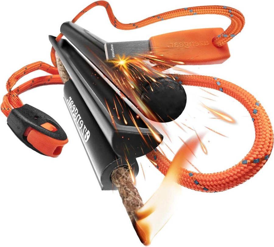 Flint Steel Pro Vuurstaal XXL Ferro Rod Magnesium Vuursteen Outdoor Fire Starter Paracord Waterdichte Survival Kit Camping Bushcraft Survivalgear