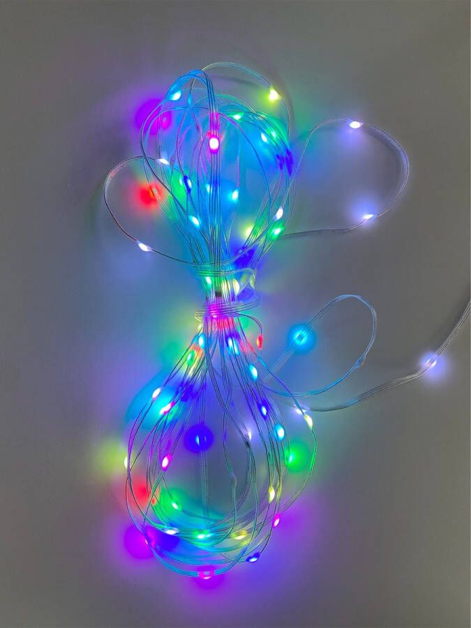 Flitserz Kerstlampjes Kerstverlichting Kerst verlichting- Lampjes Slinger Lichtslinger strook waterdicht Knipbaar RGB Flexibele LED-lichtlamp Kerstlampjes kleur RGB kleurveranderingz 10m LED Lichtsnoer voor Binnen en Buiten