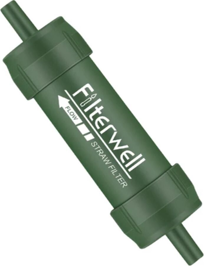 Fllterwell Waterfilter Straw Survival Zuiver & schoon drinkwater Lichtgewicht Water Filter Outdoor Hiking & Wandelen