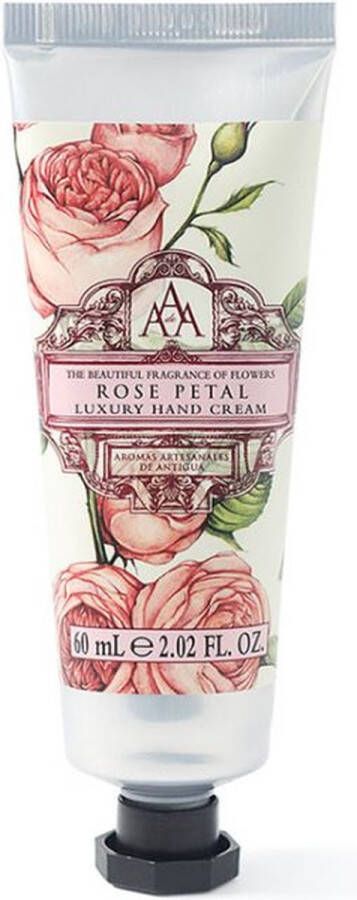 Floral rose petal handcreme