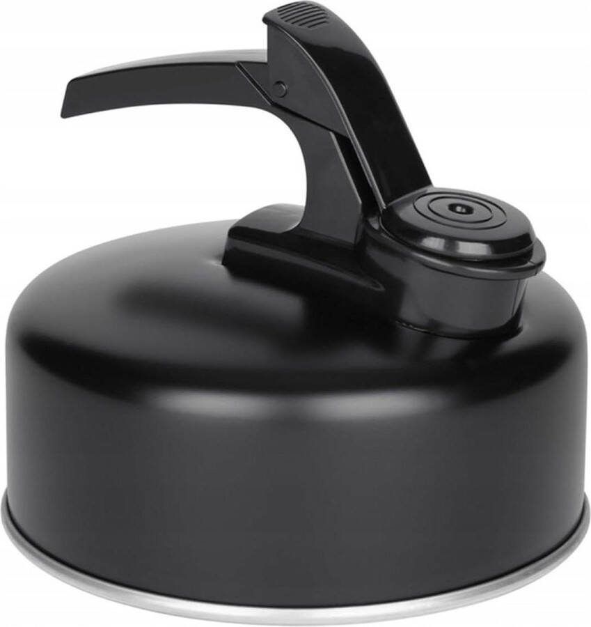 Fluitketel 1 0 l waterketel zwart mat koffieketel camping tent gasfornuis retro thee en koffie