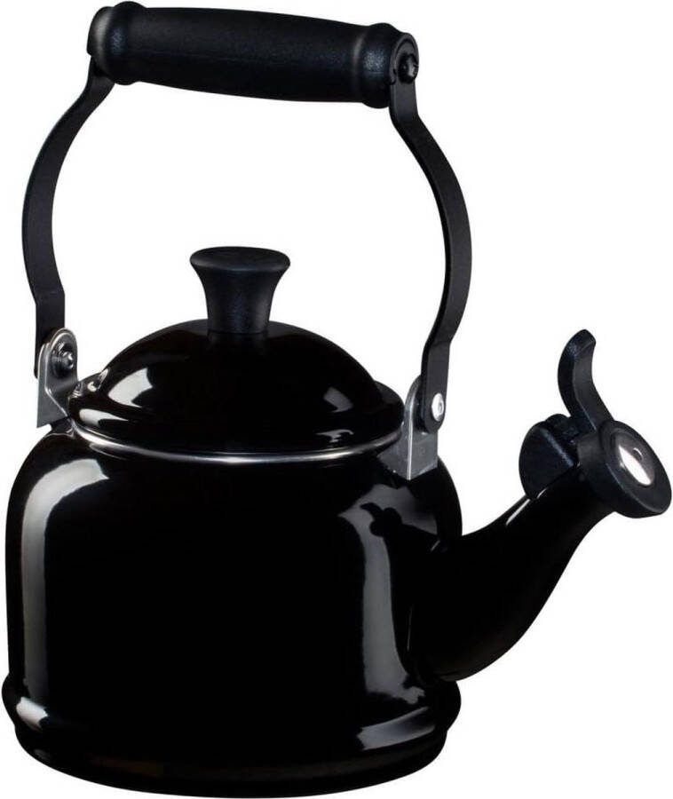 Fluitketel Geëmailleerd staal 1.1 liter Zwart onyx