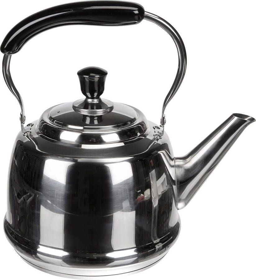 Fluitketel Theeketel 4 0 l roestvrij staal 27 x 25 x 19 cm Claudette