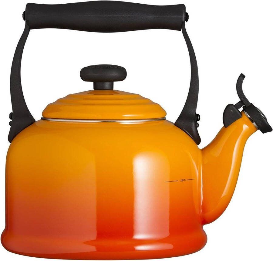 Fluitketel Theeketel Traditioneel voor fornuis inductie gietijzer 2.1 liter vulkanisch 92000800090000