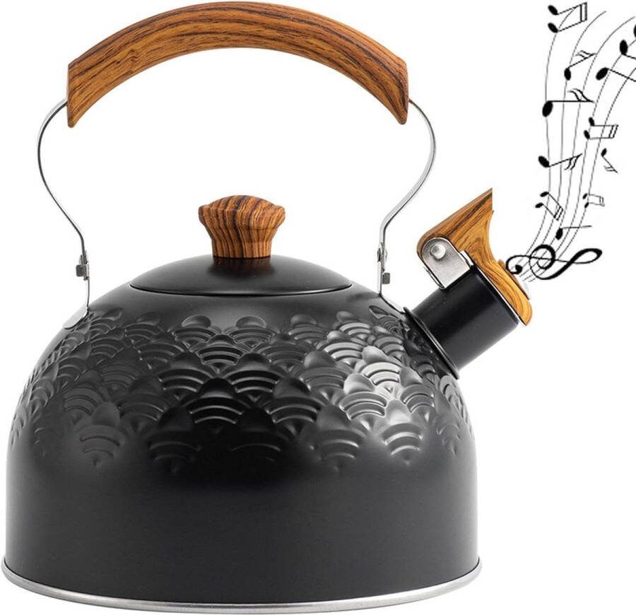 Fluitketel Xiangyun Patroon Roestvrij Staal Fornuis Top Ketel 2.0.5 l Inductie Theepot Camping Theeketel Voor Binnen En Outdoor Gasfornuis