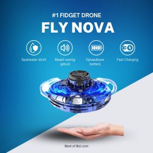 Fly Nova Ufo Spinner Fidget Drone Blauw