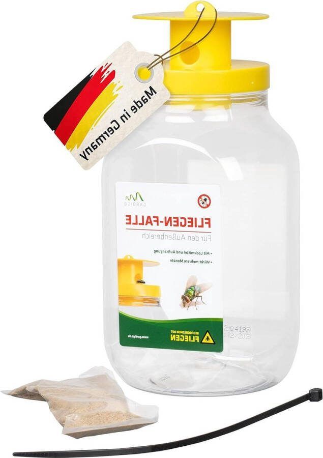 Fly trap with attractant for outdoor use and outdoor kitchen Gardigo