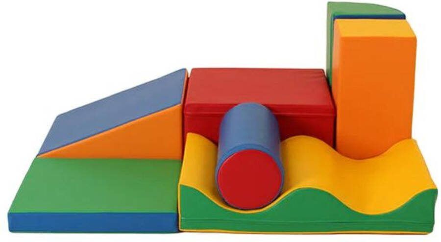Foam Blokken speelset 7 stuks Primaire kleuren Ontwikkelingsspeelgoed