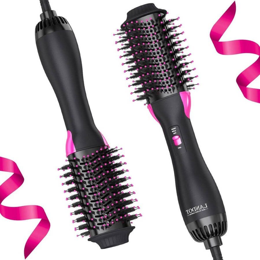 Föhnborstel volume en styling met ionenhetelucht ronde borstel 2-in-1 föhn en volumizer