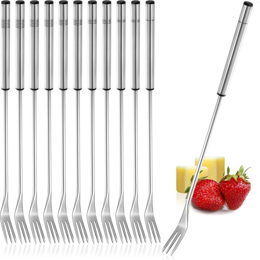 Fondueset voor chocolade en kaas roestvrij staal