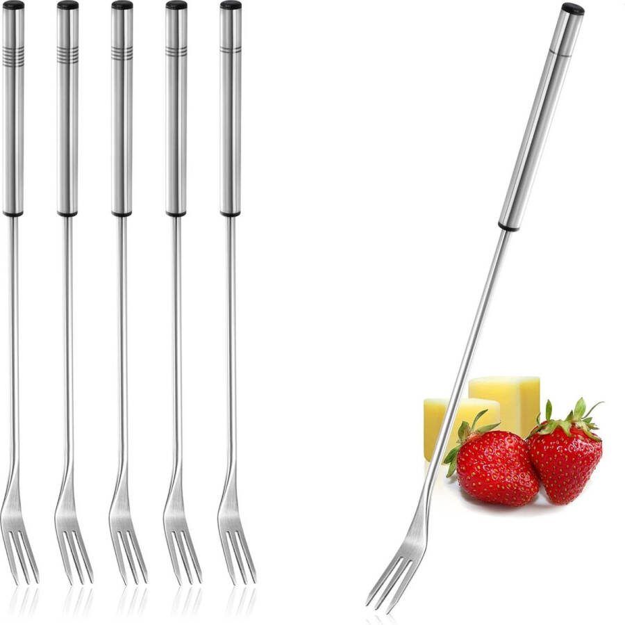Fondueset voor chocolade en kaas roestvrij staal Fondueset voor chocolade en kaas roestvrij staal