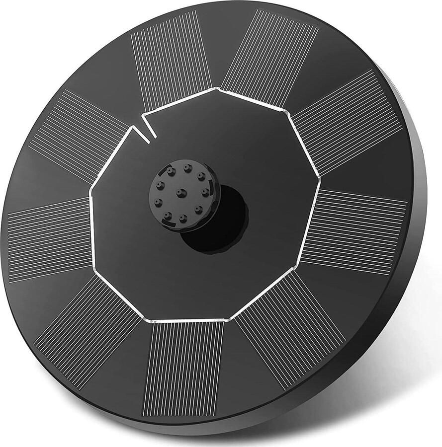 Fontein op zonne-energie met 6 effecten voor buiten Drijvende fonteinpomp voor tuinvijver vogelbad of visreservoir 1 W Solar Fontein