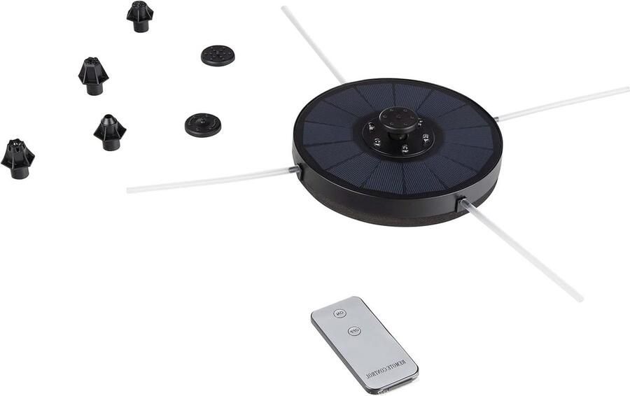 Fontein op zonne-energie met 6 kleurrijke leds tuinverlichting decoratie