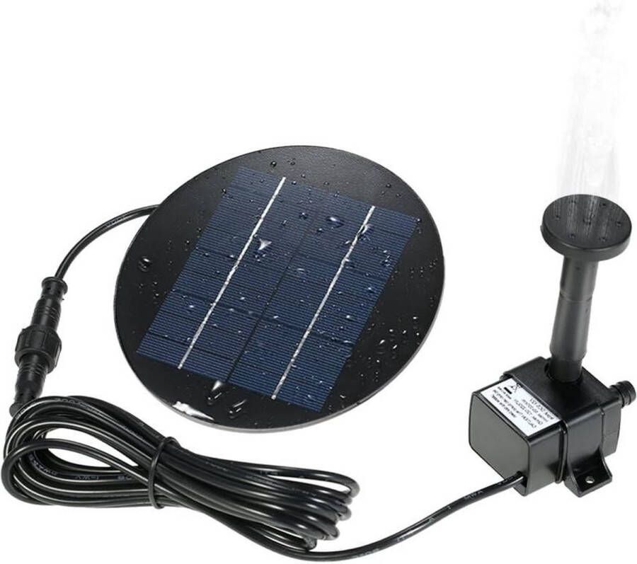 Fontein Pomp 9V 3W High Power Zonne-energie Vijverpomp Borstelloze Dompelpomp Kit met Zonne-energie Fontein