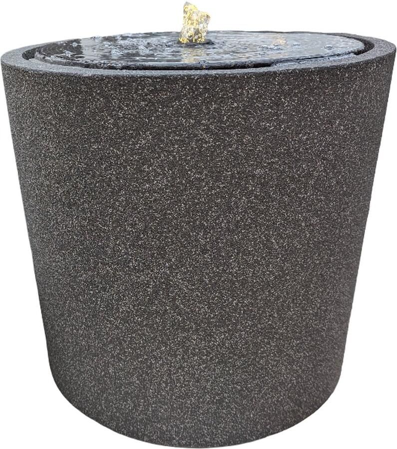 Fontein stone lite black sandstone waterornament