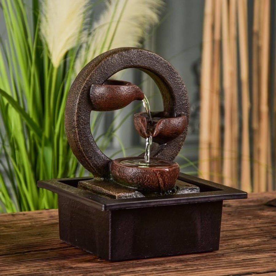 Fontein voor binnen waterval stromend water rustgevend