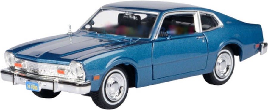 Ford Maverick (Blauw) (20 cm) 1 24 Motor Max {Modelauto Schaalmodel Miniatuurauto}