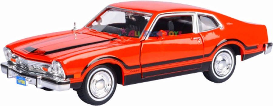 Ford Maverick Grabber (Rood Zwart) (20 cm) 1 24 Motor Max {Modelauto Schaalmodel Miniatuurauto}