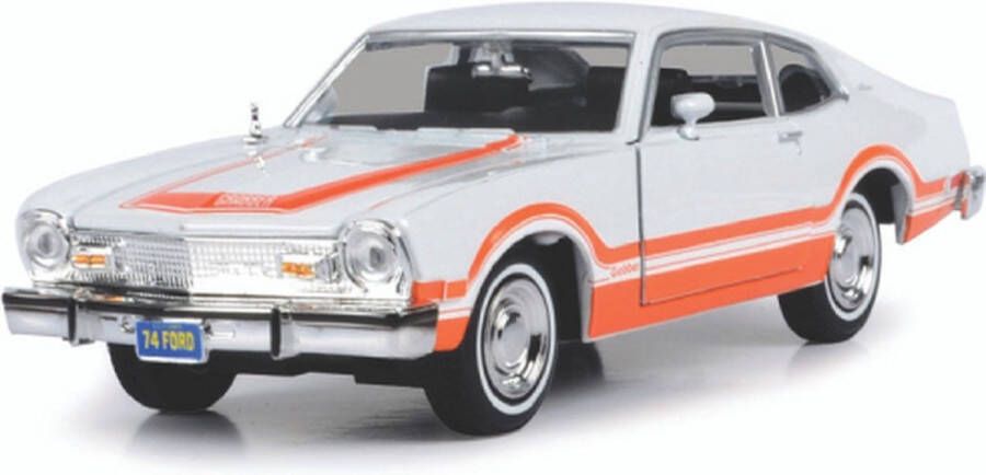 Ford Maverick Grabber (Wit Oranje) (20 cm) 1 24 Motor Max {Modelauto Schaalmodel Miniatuurauto}