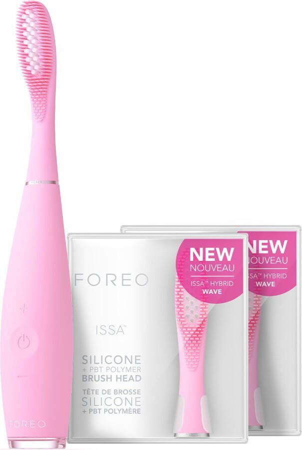 FOREO ISSA 3 Pink Total Oral Care Elektrische tandenborstel + 2 ISSA hybride koppen