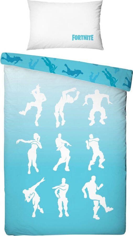 Slaaptextiel nl Fortnite Dance Dekbedovertrek Eenpersoons 140 X 200 Cm Blauw