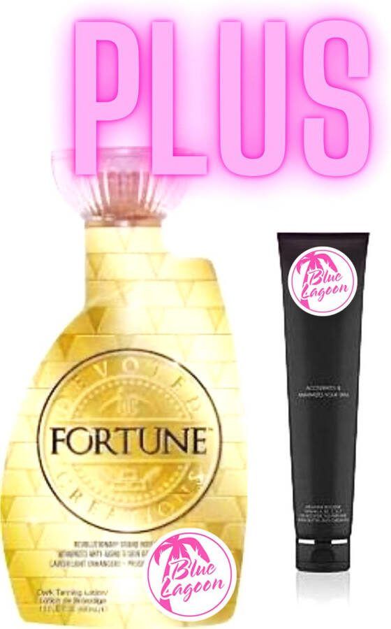 Fortune 400 ml plus Bodylotion t.w.v. 40 euro exclusief bij Zonnestudio Blue Lagoon