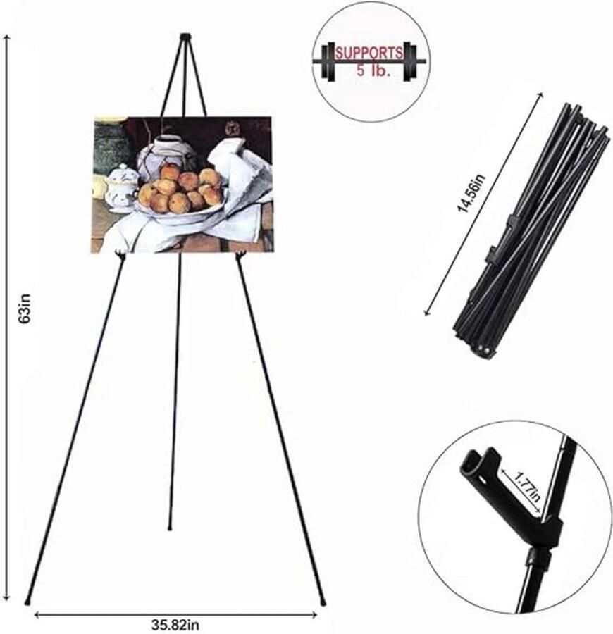 Schildersezels Easels for every size ‎40.4 x 8.5 x 6.2 cm