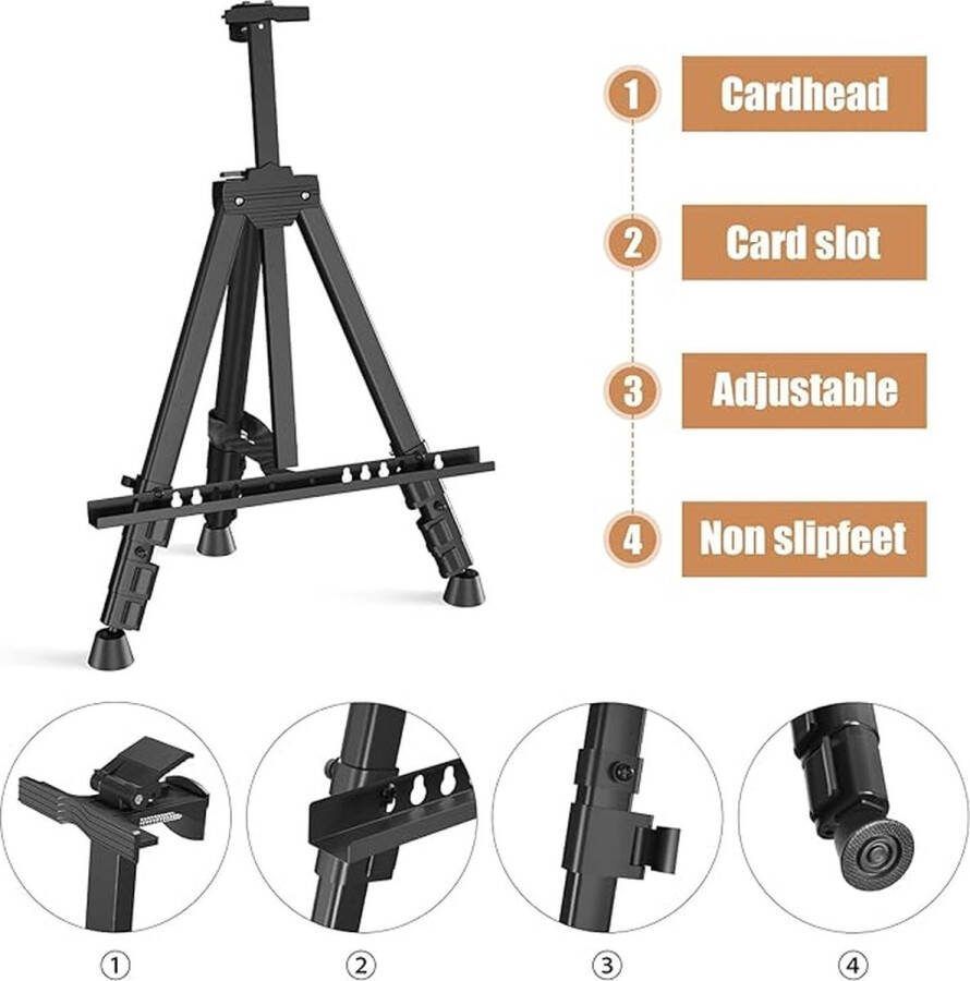 Fotostandaard geschikt voor kunstschilderen en buitenreclame Schildersezels Easels for every size 66 Inches