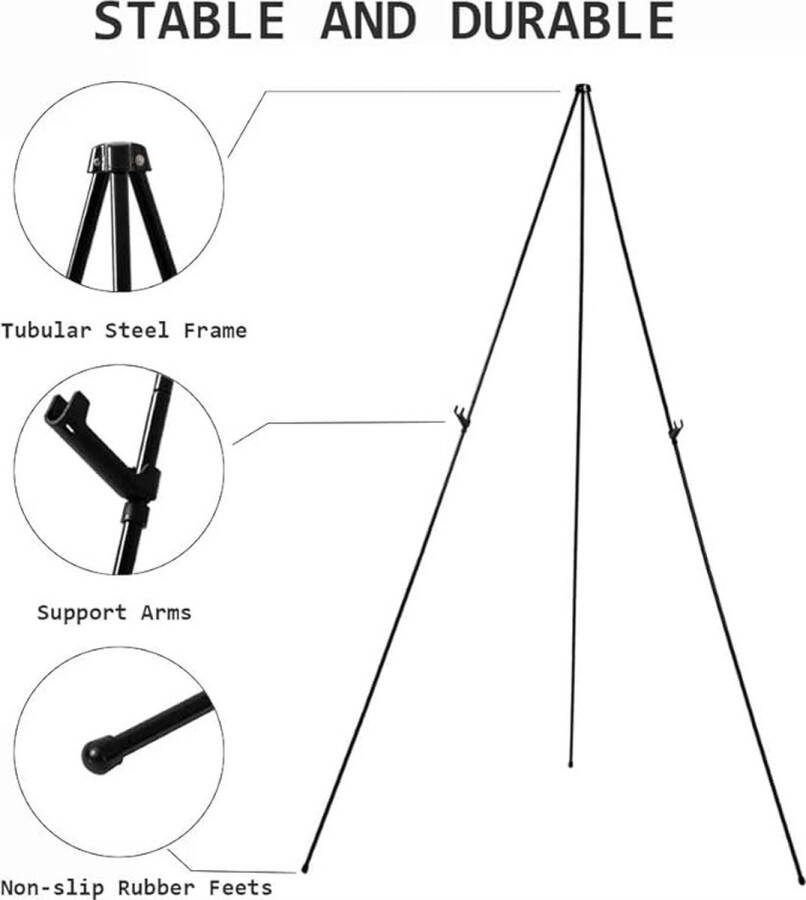 Fotostandaard geschikt voor kunstschilderen en buitenreclame Schildersezels Easels for every size