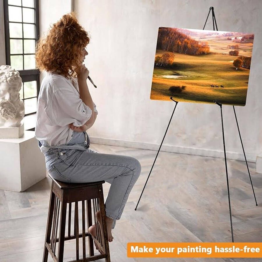 Fotostandaard geschikt voor kunstschilderen en buitenreclame Schildersezels Easels for every size ‎1 x 50 x 170 cm;