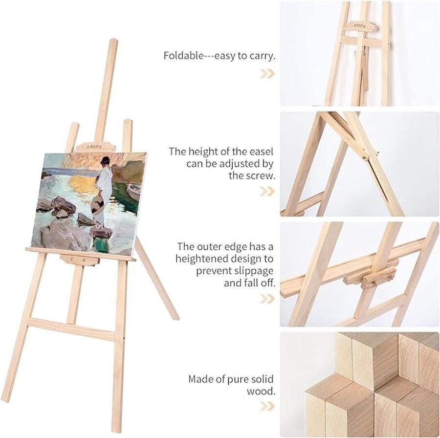 Fotostandaard geschikt voor kunstschilderen en buitenreclame Schildersezels Easels for every size ‎120 x 7.6 x 6.2 cm
