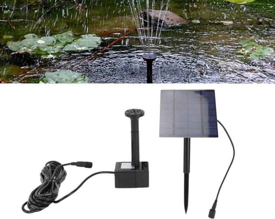 Fountain Pump Set for Outdoor Pond and DIY Aquarium Solar Water Pump System with Bird Bath and Waterfall Features