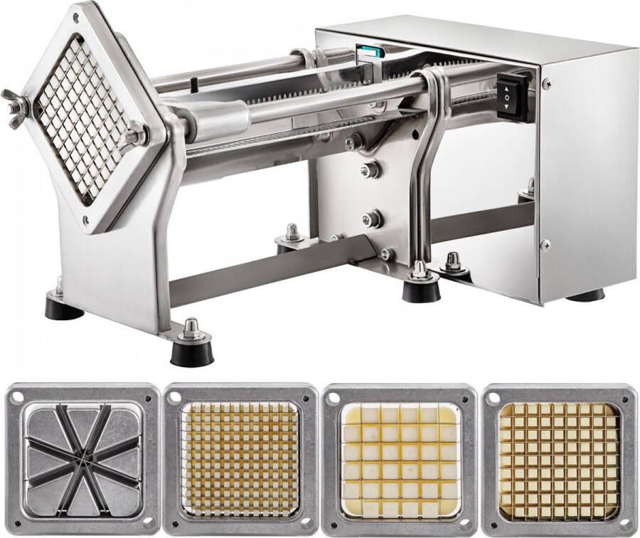 Dakta Franse Frietsnijder Professionele Aardappelsnijder 40W 4 Stukken Bladen
